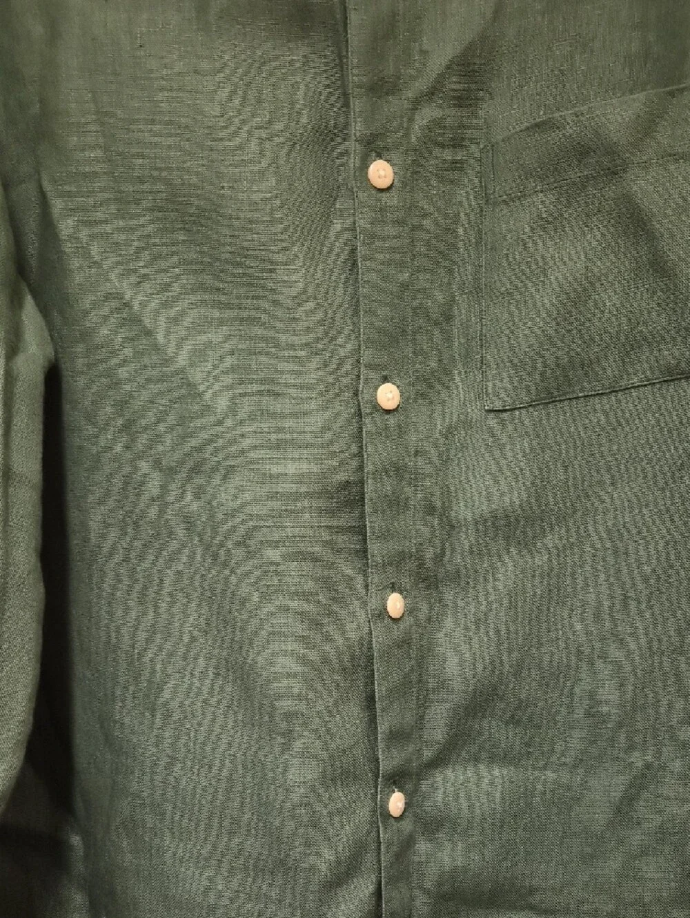 Alex Crane Men's Forest Green Button-Down Shirt Size L
